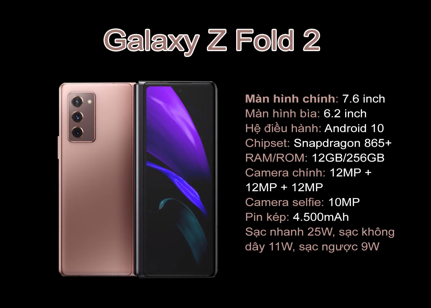 Galaxy Z Fold 2 5G sở hữu nhiều nâng cấp đáng giá, kháng nước nhẹ